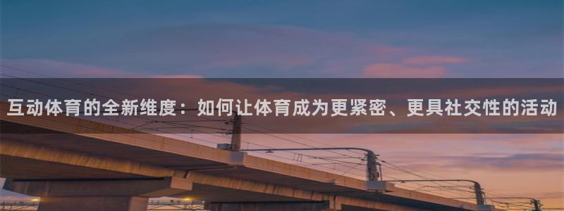 新球体育会员一年多少钱啊：互动体育的全新维度：如何让体育成为更紧密、更具社交性的活动